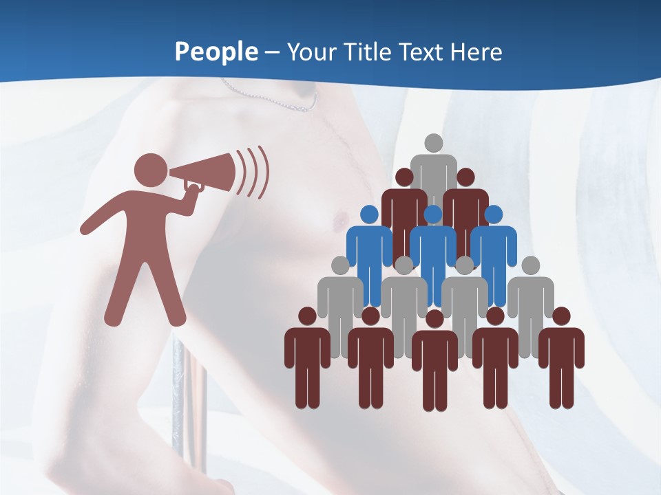 Male Pole Dancer PowerPoint Template