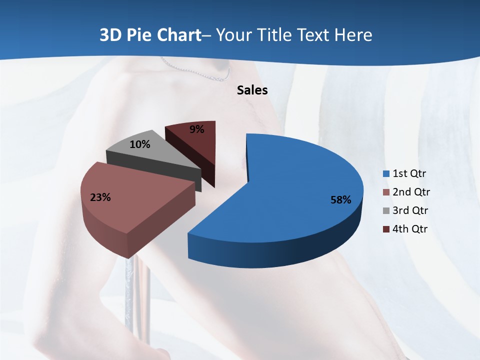 Male Pole Dancer PowerPoint Template