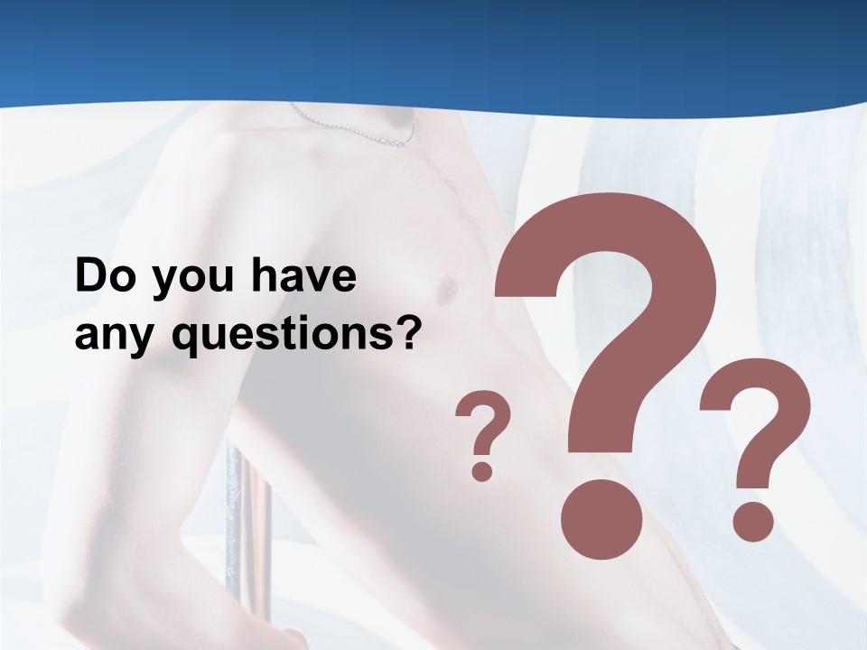 Male Pole Dancer PowerPoint Template