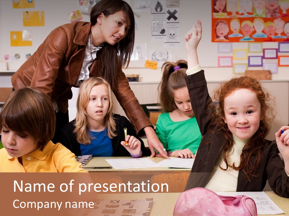 School Children PowerPoint Template