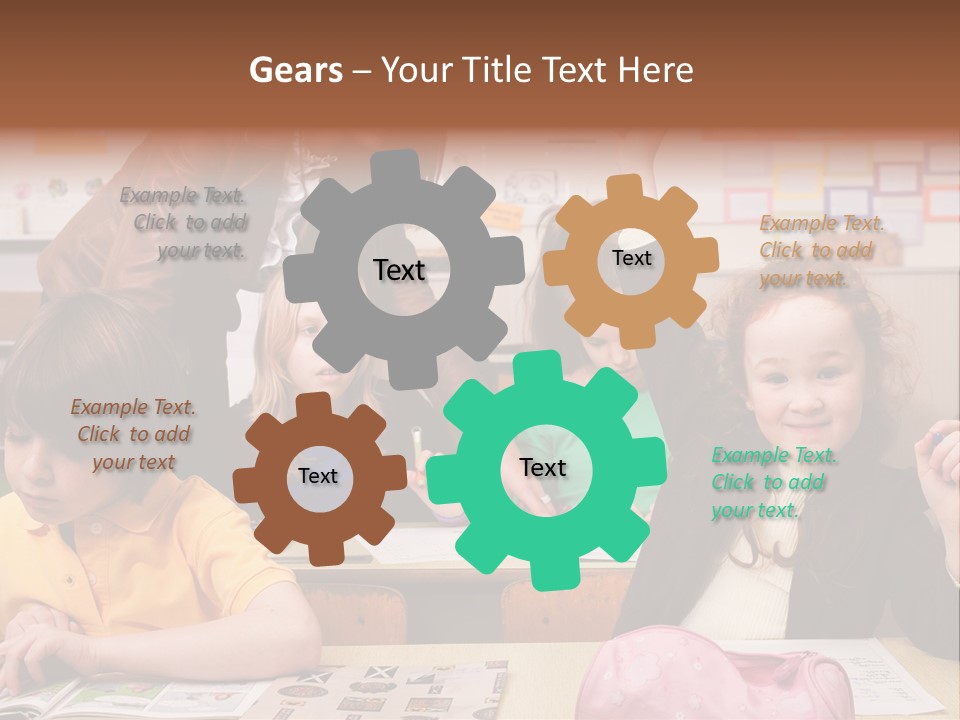 School Children PowerPoint Template