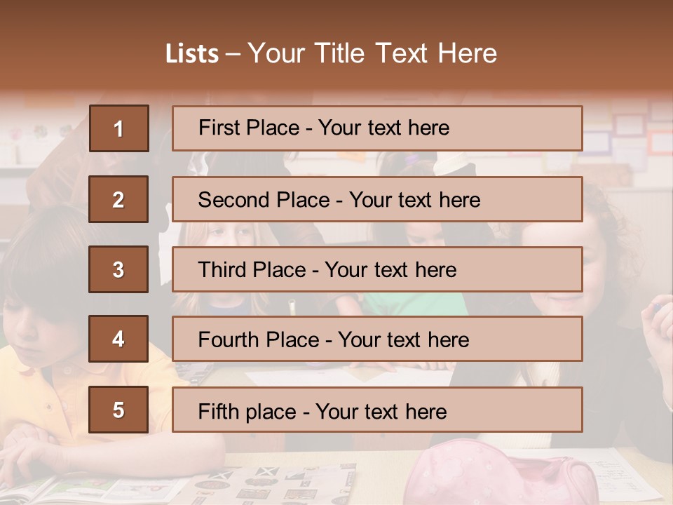 School Children PowerPoint Template