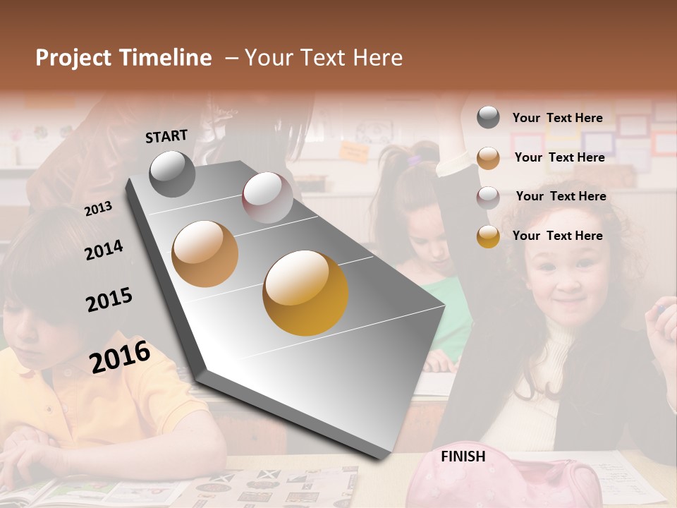 School Children PowerPoint Template