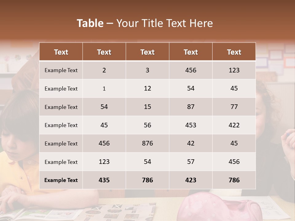 School Children PowerPoint Template