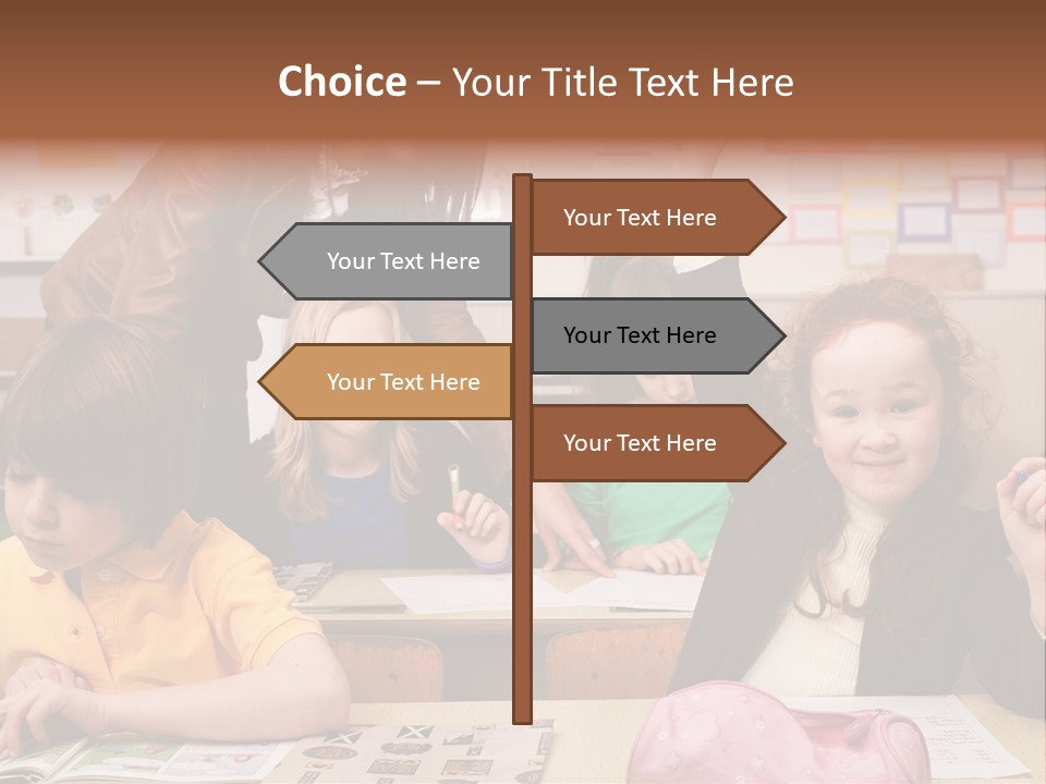 School Children PowerPoint Template