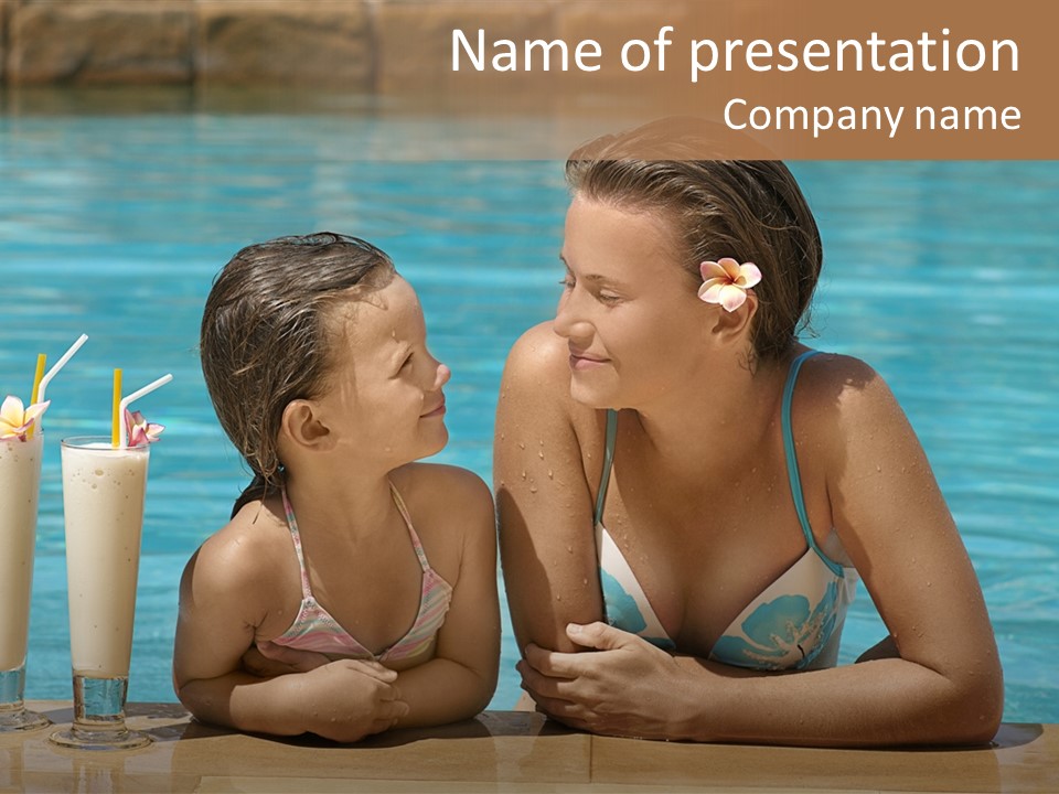 Pool Service Logos PowerPoint Template