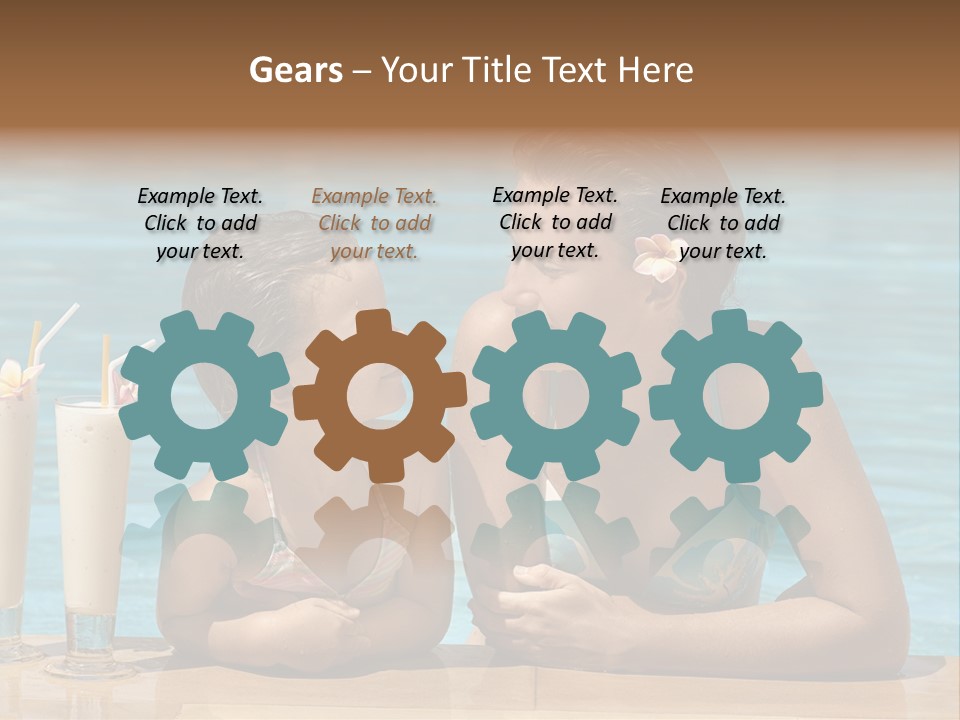 Pool Service Logos PowerPoint Template