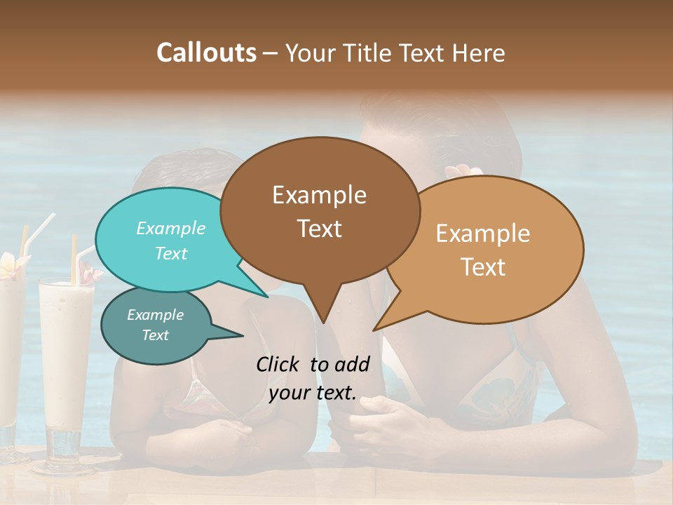 Pool Service Logos PowerPoint Template