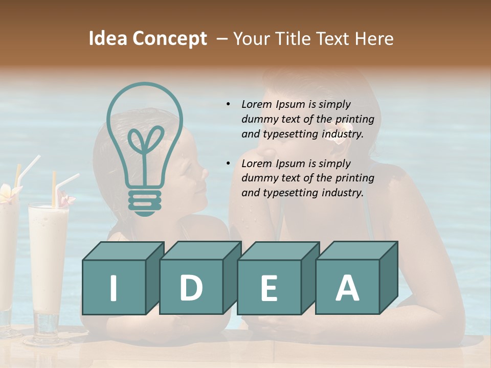 Pool Service Logos PowerPoint Template