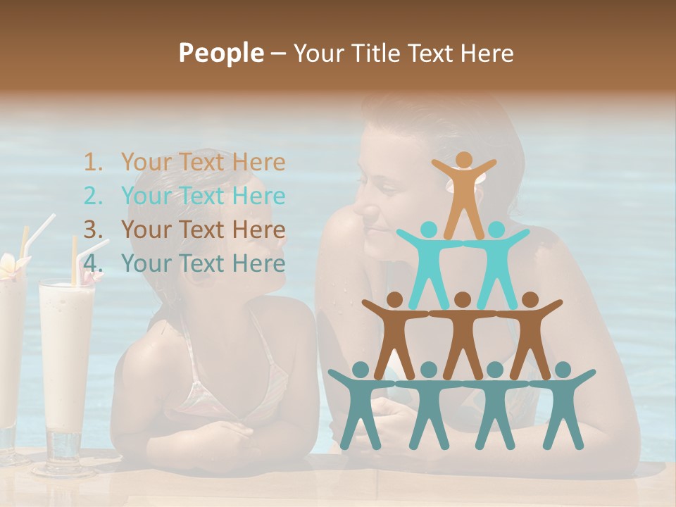 Pool Service Logos PowerPoint Template