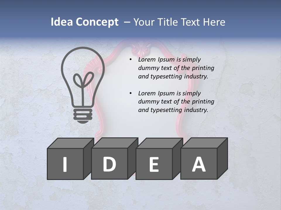 Frame On The Wall PowerPoint Template