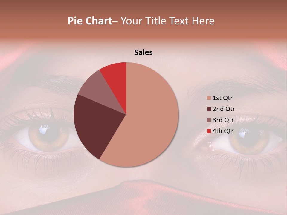 Close Up Of Brown Eyes PowerPoint Template
