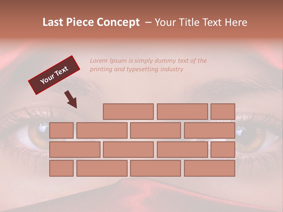 Close Up Of Brown Eyes PowerPoint Template