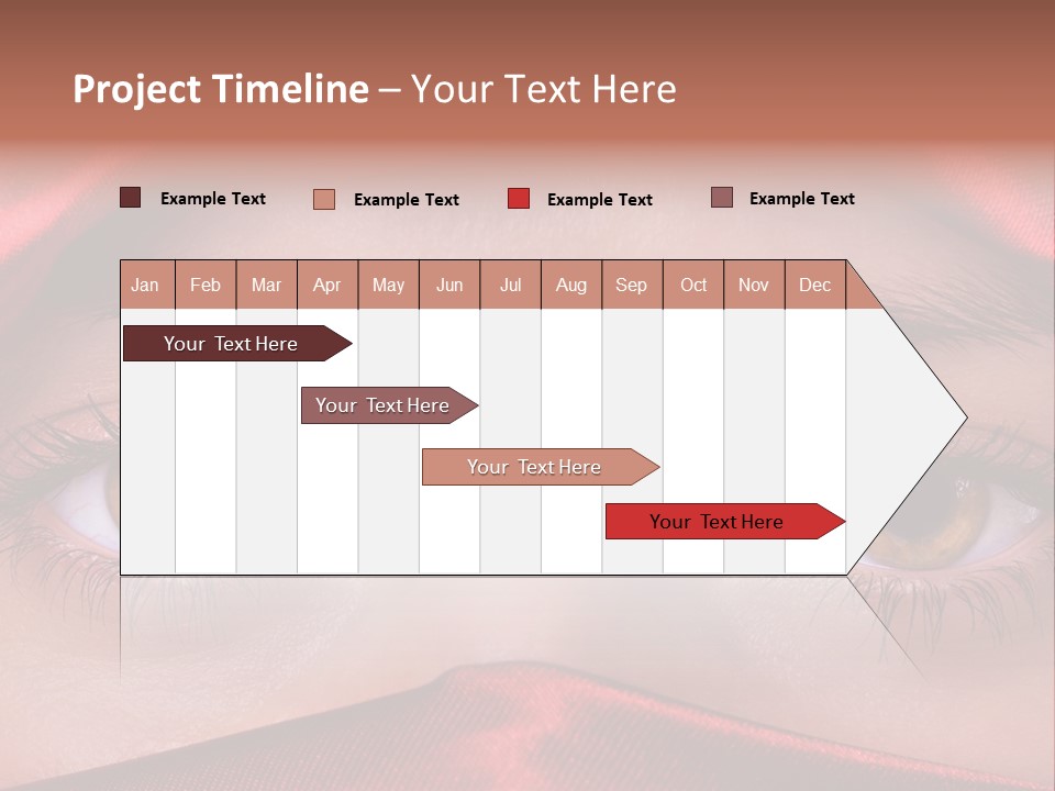 Close Up Of Brown Eyes PowerPoint Template