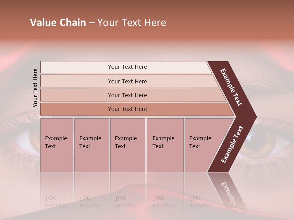Close Up Of Brown Eyes PowerPoint Template