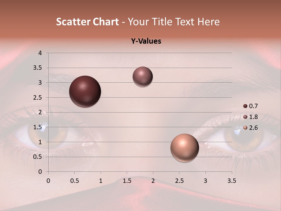 Close Up Of Brown Eyes PowerPoint Template