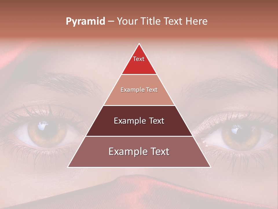 Close Up Of Brown Eyes PowerPoint Template