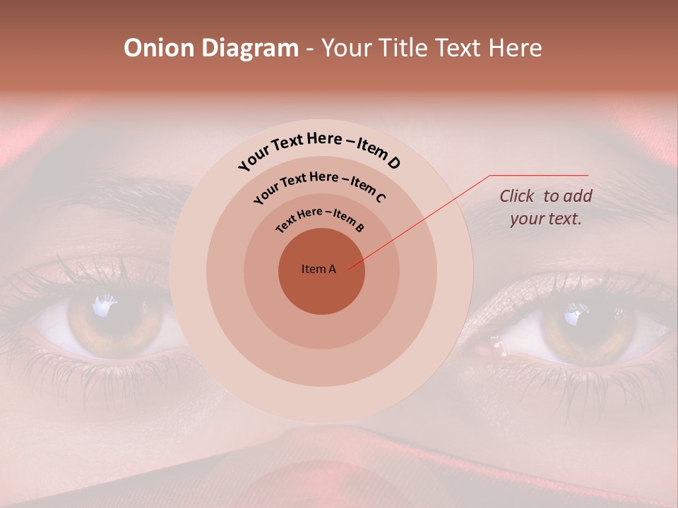 Close Up Of Brown Eyes PowerPoint Template