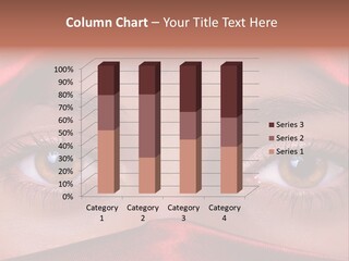 Close Up Of Brown Eyes PowerPoint Template