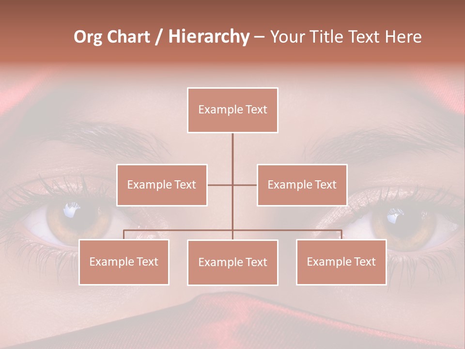 Close Up Of Brown Eyes PowerPoint Template