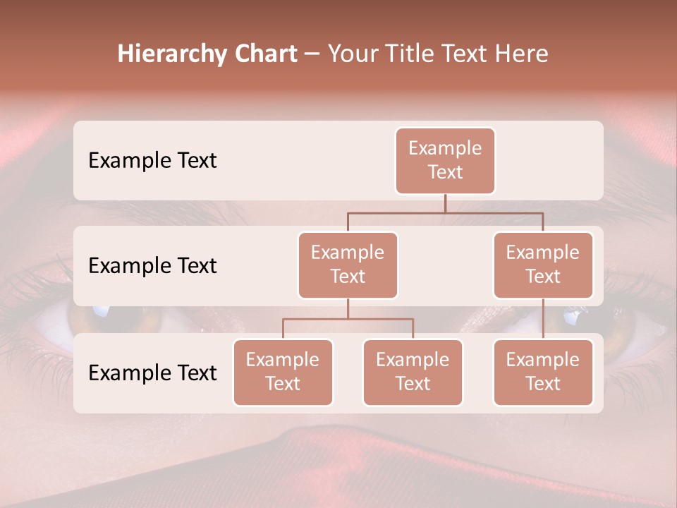 Close Up Of Brown Eyes PowerPoint Template