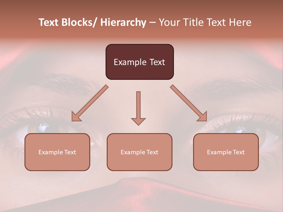 Close Up Of Brown Eyes PowerPoint Template