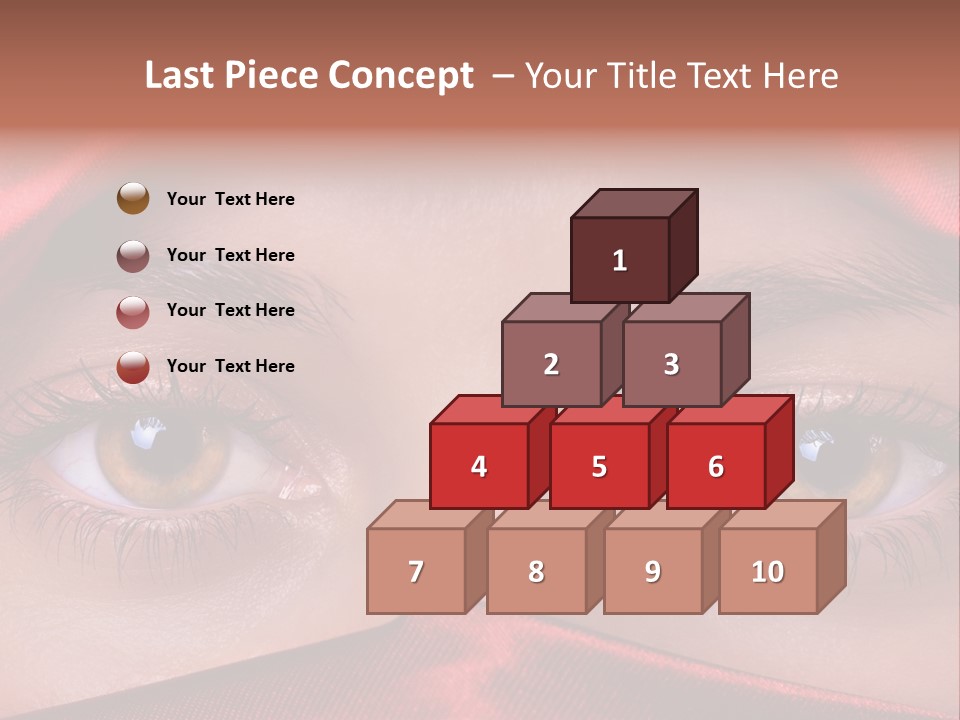 Close Up Of Brown Eyes PowerPoint Template