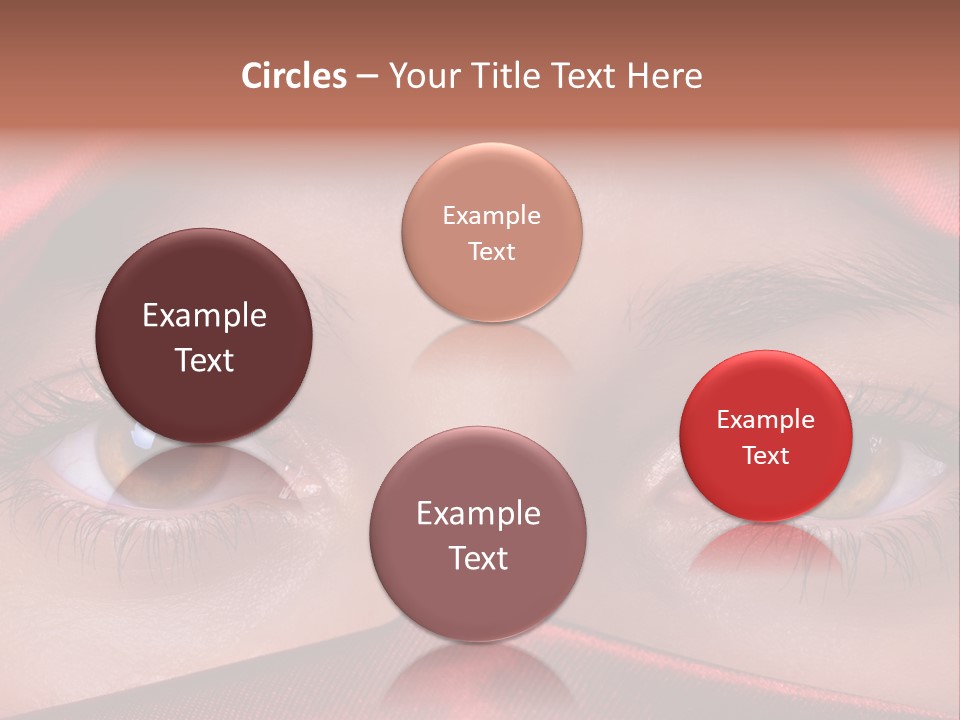 Close Up Of Brown Eyes PowerPoint Template