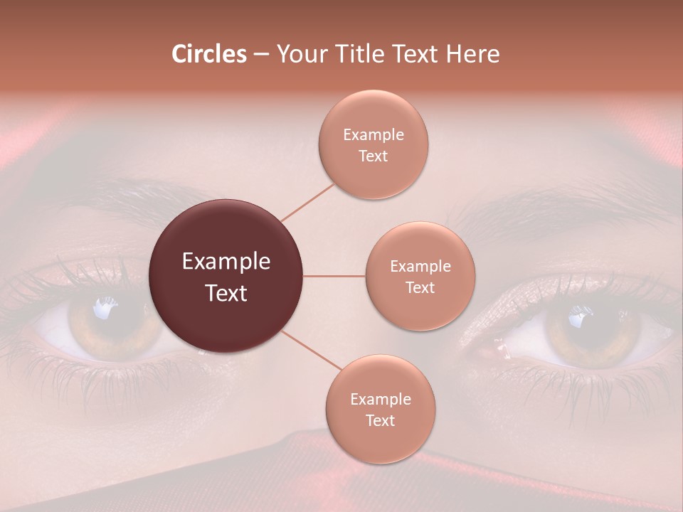 Close Up Of Brown Eyes PowerPoint Template