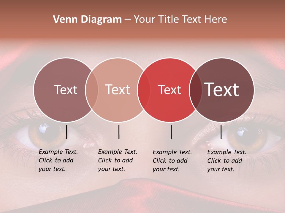 Close Up Of Brown Eyes PowerPoint Template