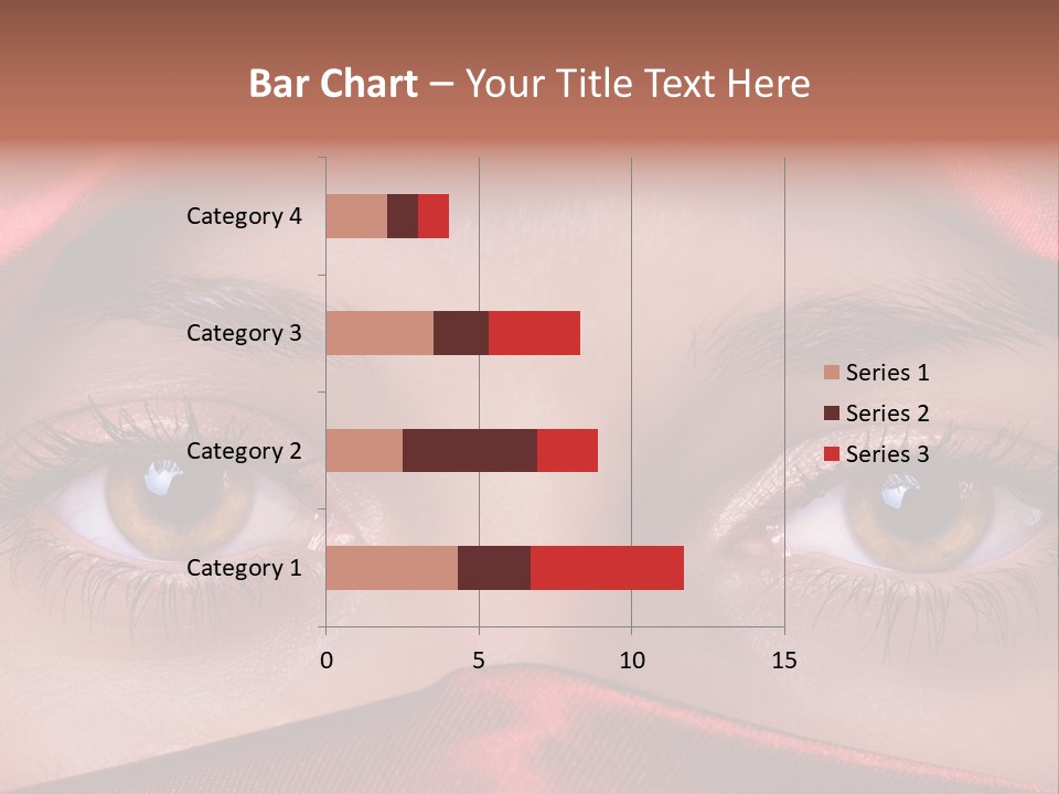 Close Up Of Brown Eyes PowerPoint Template