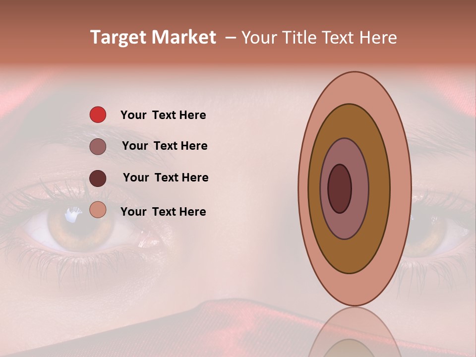 Close Up Of Brown Eyes PowerPoint Template