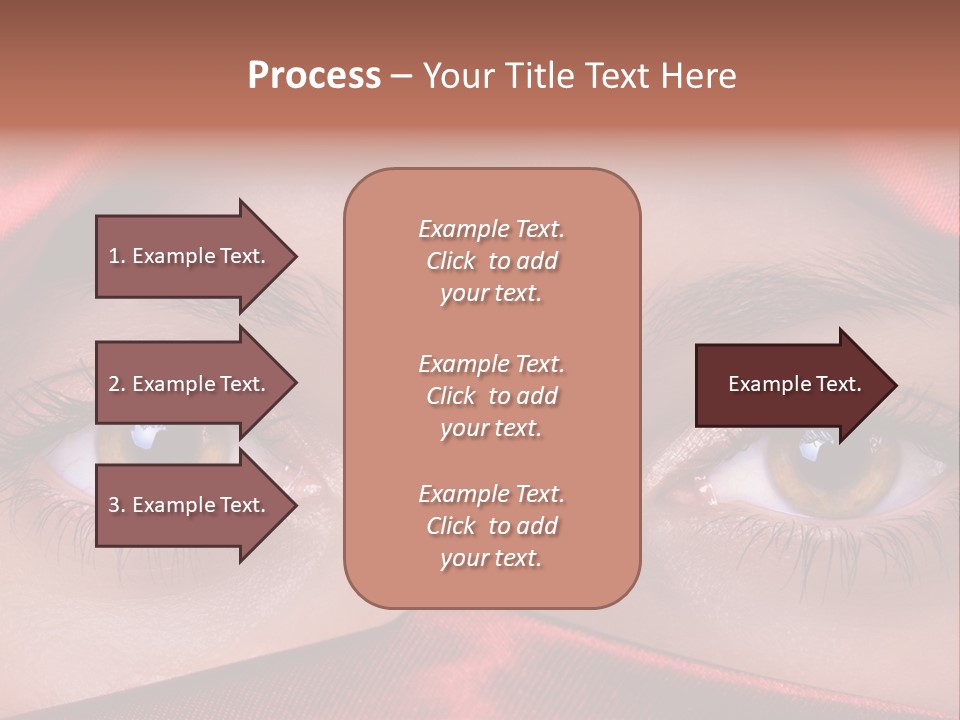 Close Up Of Brown Eyes PowerPoint Template