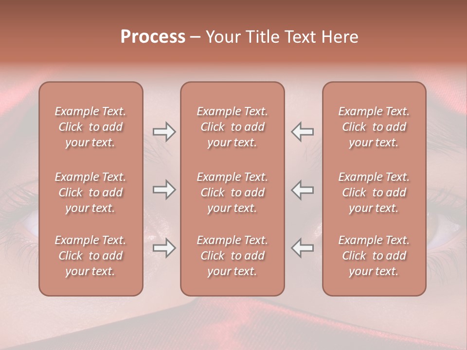 Close Up Of Brown Eyes PowerPoint Template