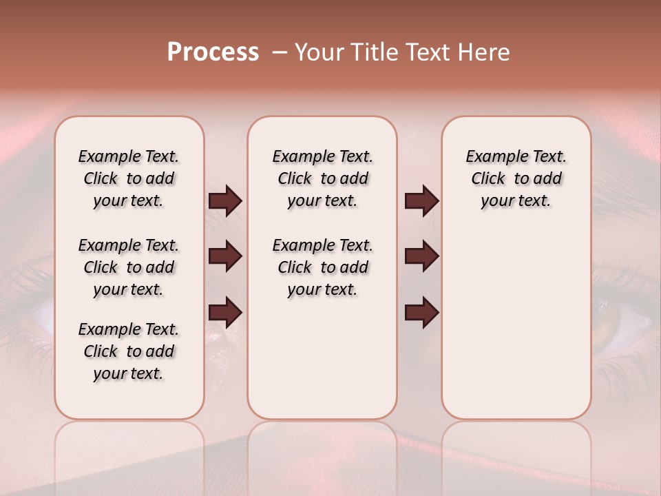 Close Up Of Brown Eyes PowerPoint Template