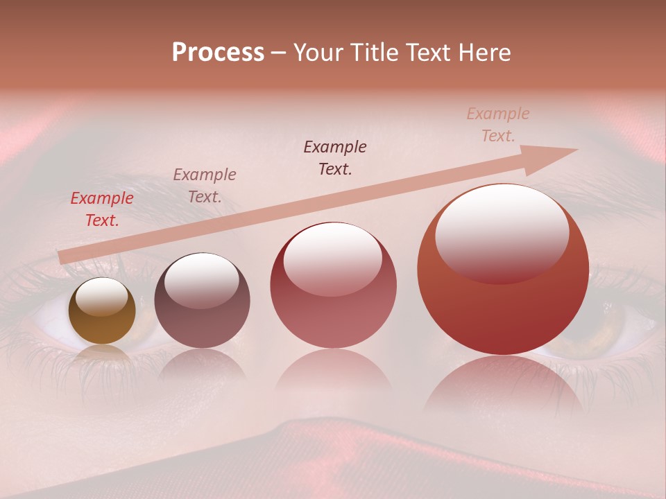 Close Up Of Brown Eyes PowerPoint Template