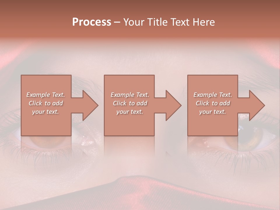 Close Up Of Brown Eyes PowerPoint Template