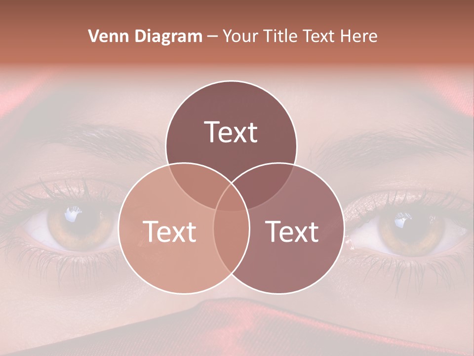 Close Up Of Brown Eyes PowerPoint Template