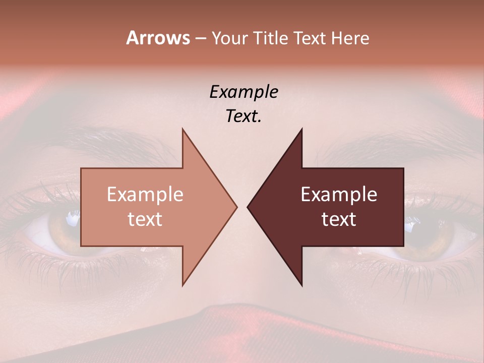 Close Up Of Brown Eyes PowerPoint Template