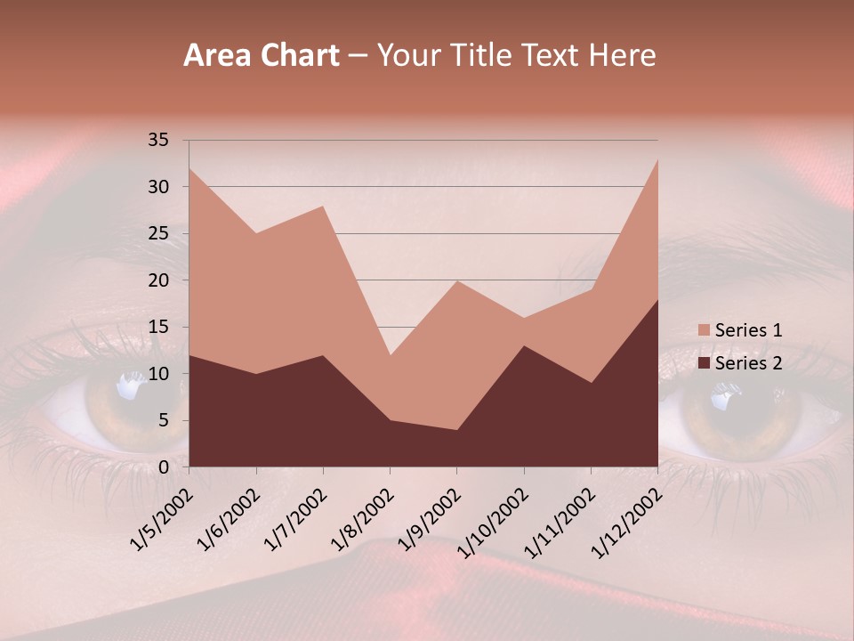 Close Up Of Brown Eyes PowerPoint Template
