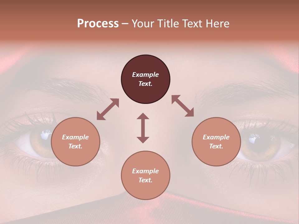 Close Up Of Brown Eyes PowerPoint Template