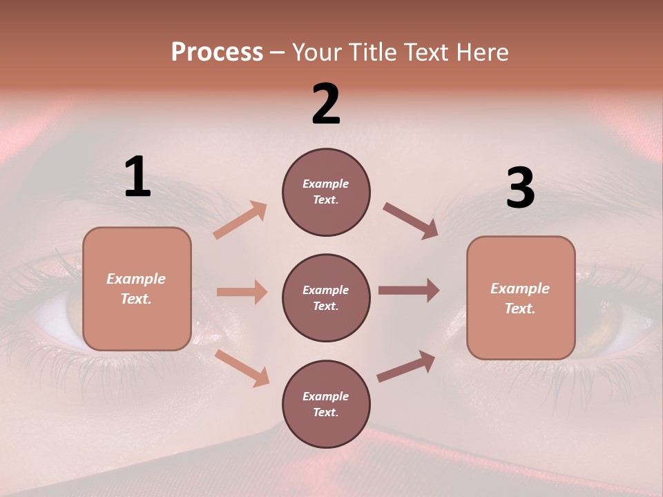 Close Up Of Brown Eyes PowerPoint Template