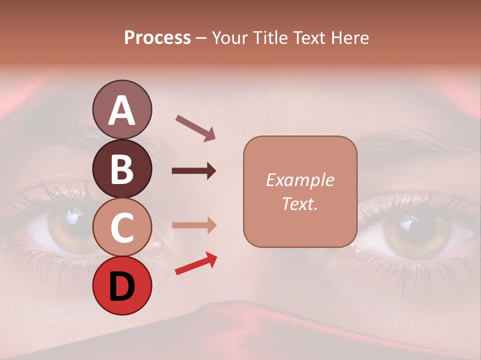 Close Up Of Brown Eyes PowerPoint Template