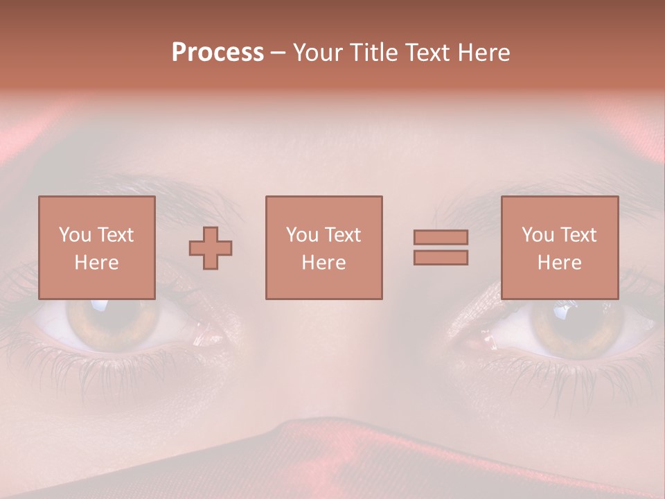 Close Up Of Brown Eyes PowerPoint Template