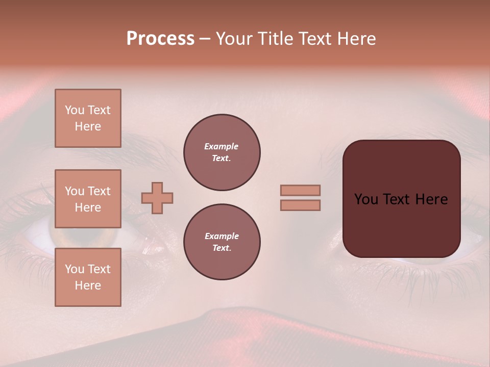 Close Up Of Brown Eyes PowerPoint Template