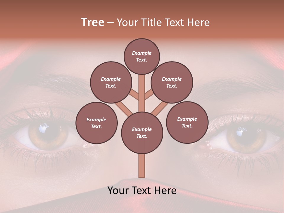 Close Up Of Brown Eyes PowerPoint Template