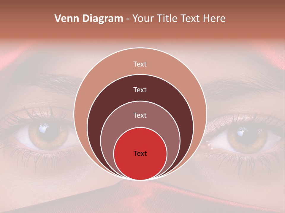 Close Up Of Brown Eyes PowerPoint Template