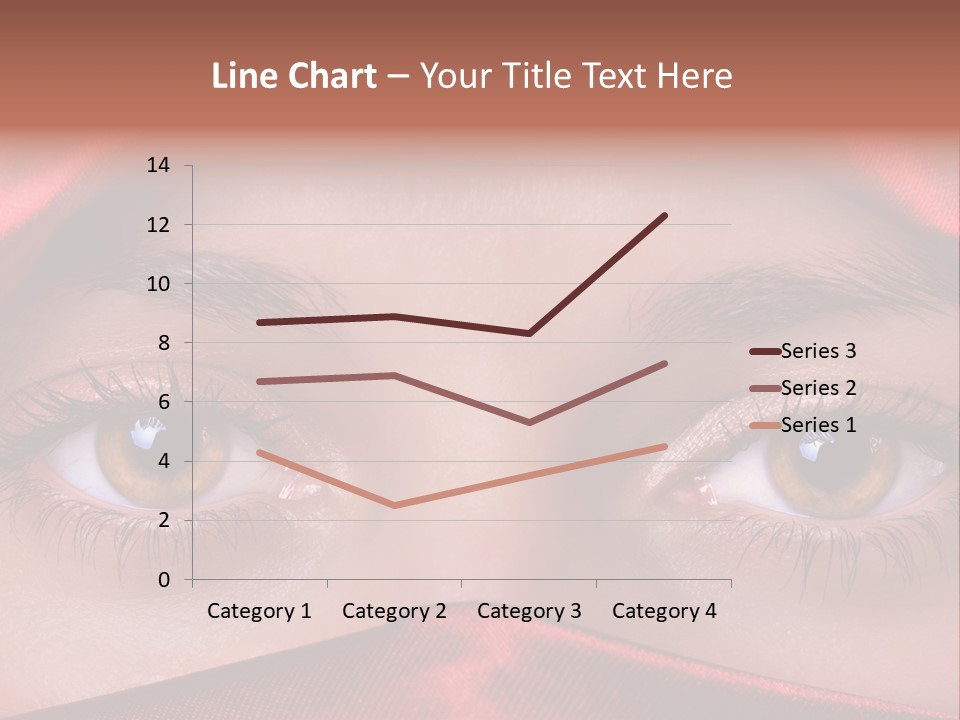 Close Up Of Brown Eyes PowerPoint Template