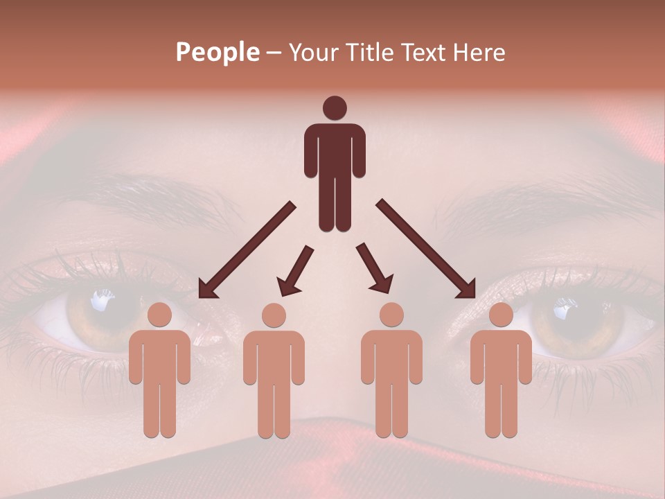 Close Up Of Brown Eyes PowerPoint Template