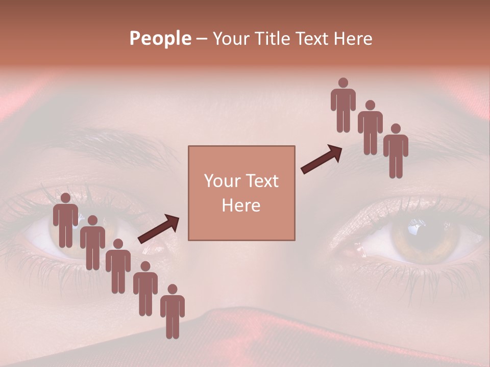 Close Up Of Brown Eyes PowerPoint Template